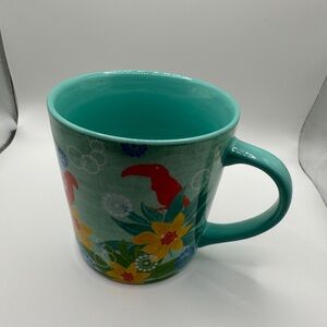 Starbucks 2006 Tropical Paradise Birds Flowers Toucan Collector Mug 17oz
